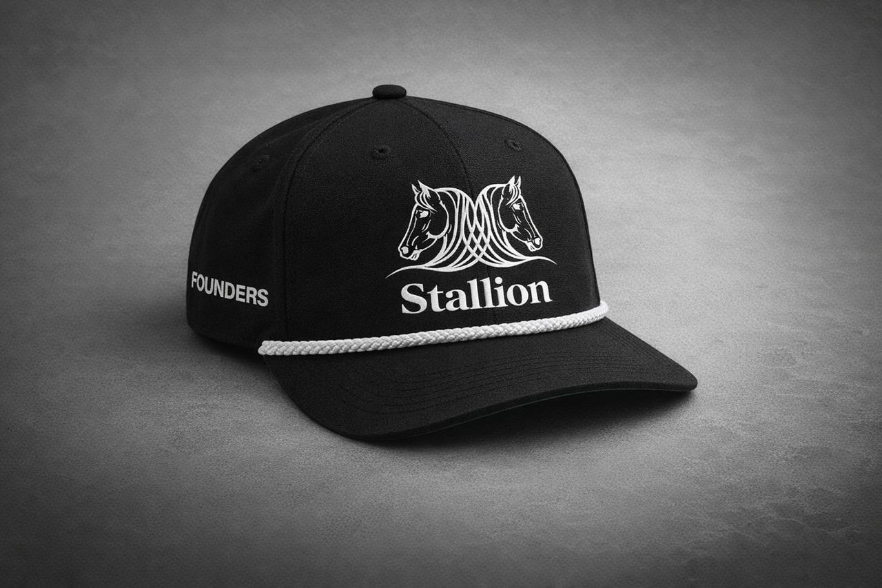 Stallion Founders limited edition numbered rope caps. Only 100 available. DONT MISS OUT!